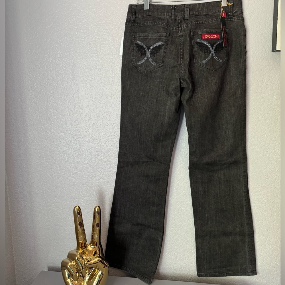 NWT Sasson Vintage Jeans! Brand New With Tags Black Boogie Bootcut Size 10.